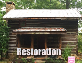Historic Log Cabin Restoration  Statesville, North Carolina